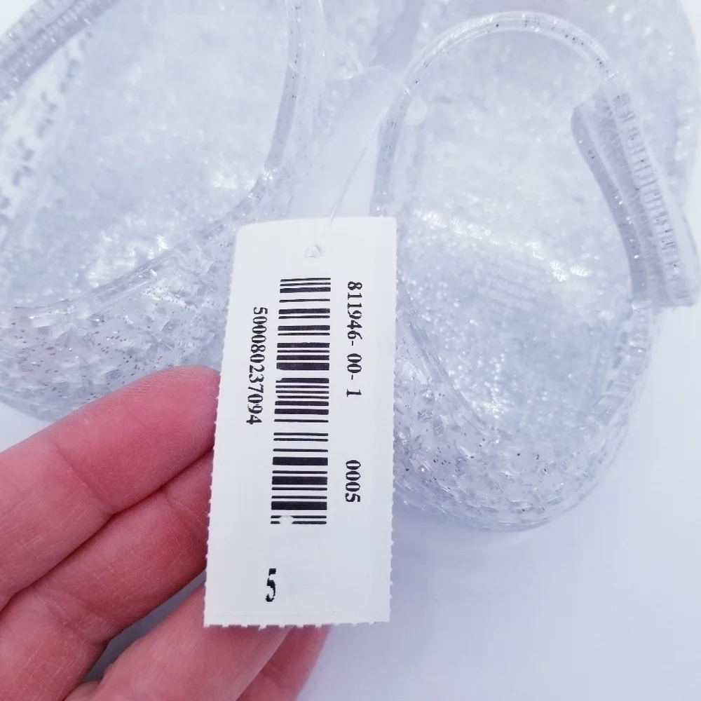 Old Navy Glitter-Jelly Mary Jane Flats for Toddler Girls NWT
